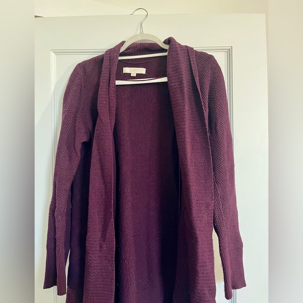 Maroon Loft Cardigan